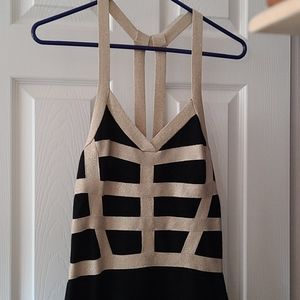 Black w/gold Bodycon dress